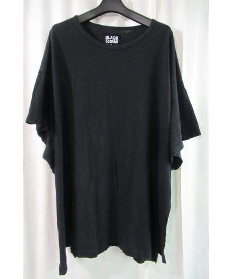 18aw BLACK Scandal yohji yamamoto +noir  バックプリントデザインカットソー NV-T07-081