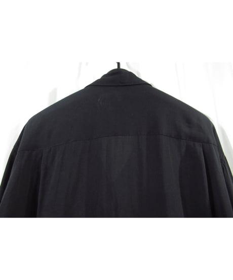 17ss yohji yamamoto pour homme 素材 カラー切替え デザインブラウス（HD-B19-804）