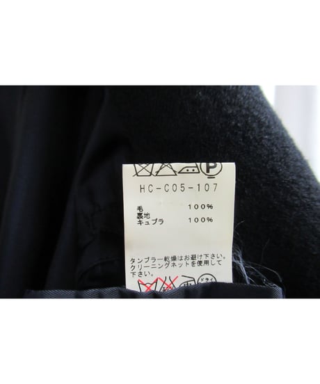 10aw yohji yamamoto pour homme 切りっぱなしデザインコート HC-C05-107