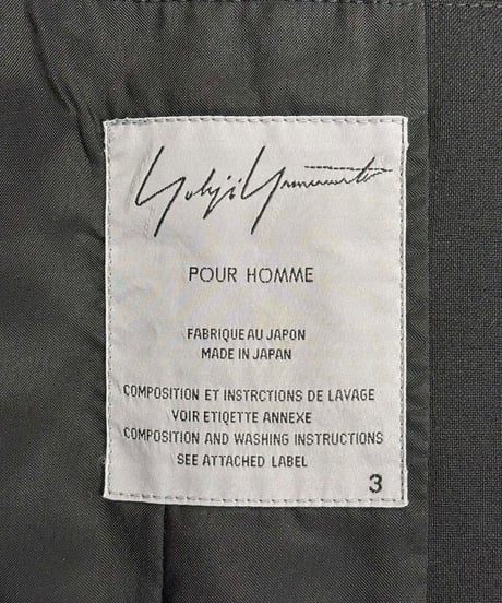 2013SS yohji yamamoto pour homme デザインジャケット（HX-J47-132）