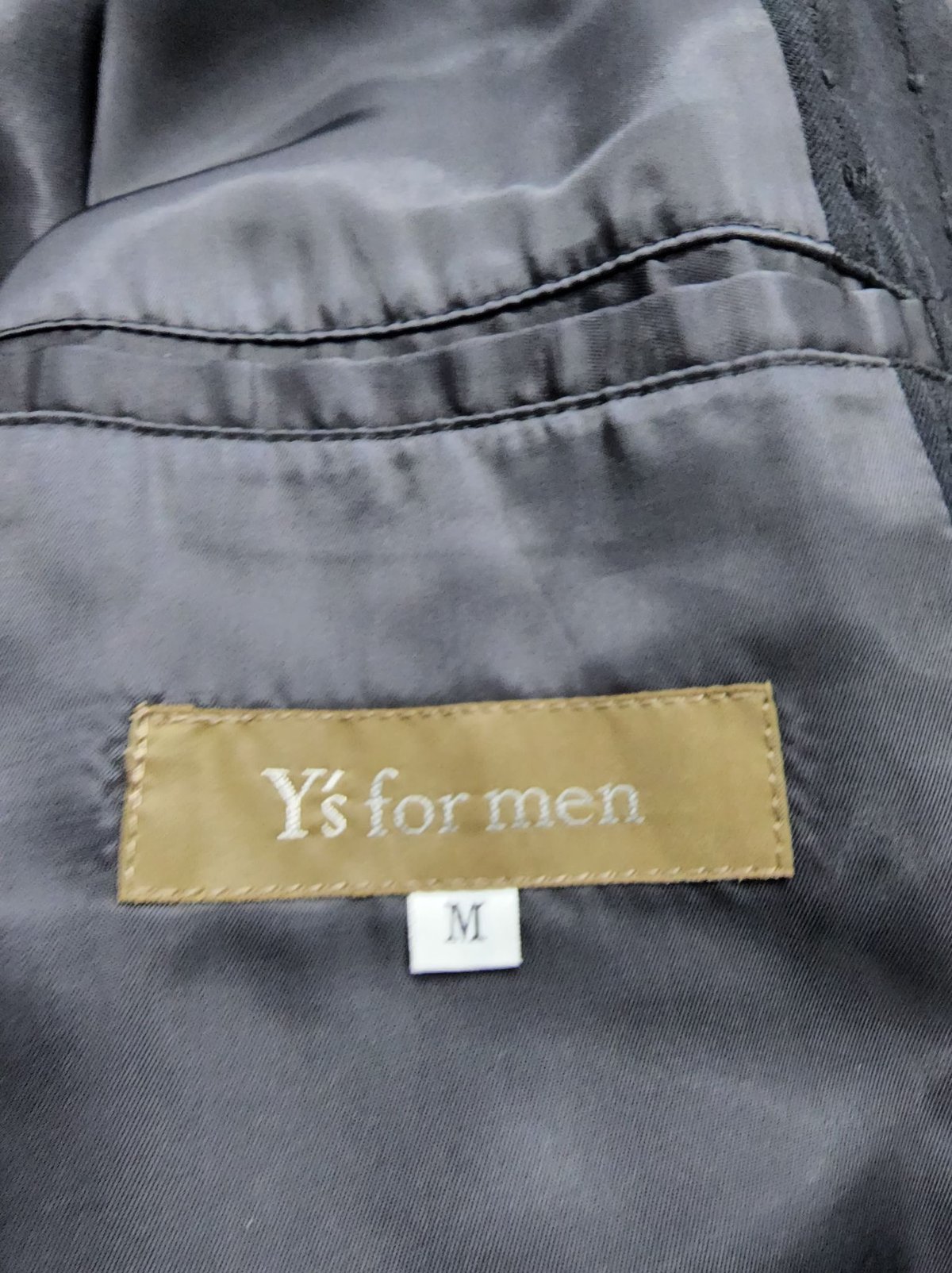 Y's for men yohji yamamoto 黒 3釦ノーパットジャケット （MQ-...