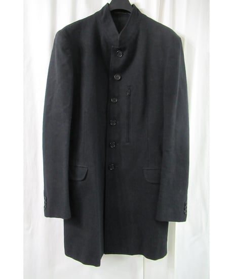 13aw yohji yamamoto pour homme スタンドカラーロングジャケット HQ-J15-106