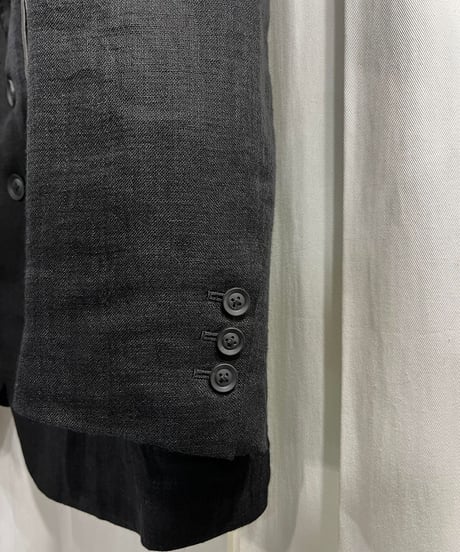 2023SS yohji yamamoto pour homme タブクロージャーピークレザージャケット（HZ-J19-804）
