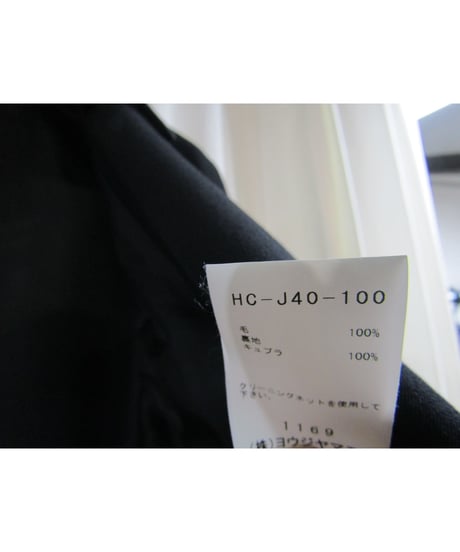 19aw yohji yamamoto pour homme アシメトリーロングジャケット HC-J40-100
