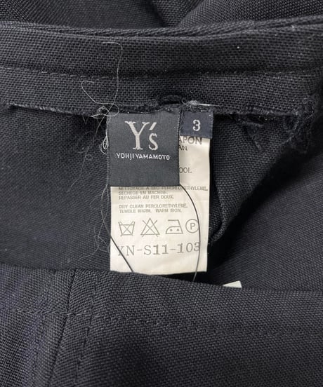 Y's yohji yamamoto 裾デザインロングスカート（YN-S11-103）