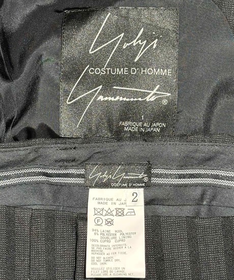 美品 yohji yamamoto COSTUME D'HOMME セットアップスーツ（HG-J81-151）
