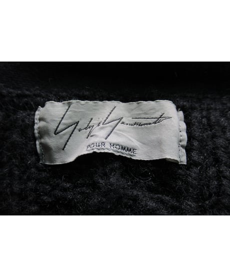 2016aw yohji yamamoto pour hommeカットソーレイヤードデザイン ロングニットジャケット（HR-K72-180）