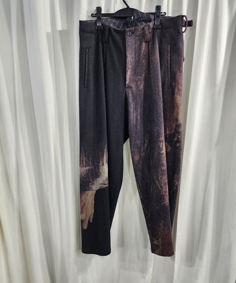 2022aw yohji yamamoto pour homme ズジスワフ・ベクシンスキープリントパンツ (HE-P24-824)