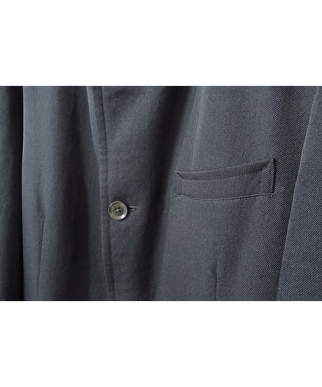 07aw yohji yamamoto pour homme 襟ニット切り替え 燕尾デザインロングジャケット（HX-J24-102）