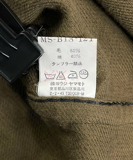 Y's for men yohji yamamoto スナップ釦 ウールブラウス（MS-B13-121）