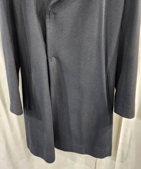 2020aw yohji yamamoto pour homme スナップ釦 黒 ベルト付き コート （HR-C31-146）