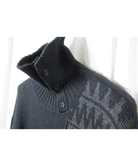 18aw yohji yamamoto pour homme ニットデザイン ロングワンピース（HV-K36-886）