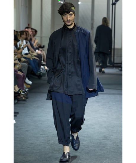17ss yohji yamamoto POUR HOMME 裾ゴムシャデザインパンツ
