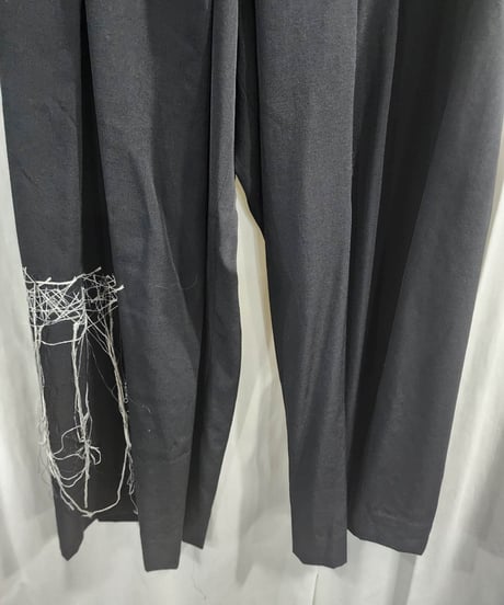 Y's yohji yamamoto 黒 デザインパンツ (YN-P16-100)