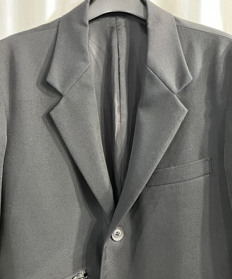 2021AW yohji yamamoto pour homme 右脇ファスナー開きジャケット（HX-J13-100）