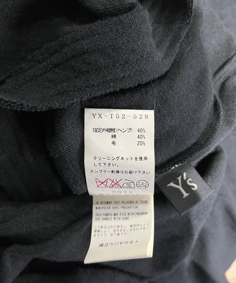 Y's yohji yamamoto ノースリーブワンピース（YX-T52-528）
