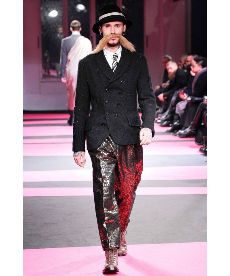 13aw yohji yamamoto pour homme ラメ ダブルジャケット HQ-J