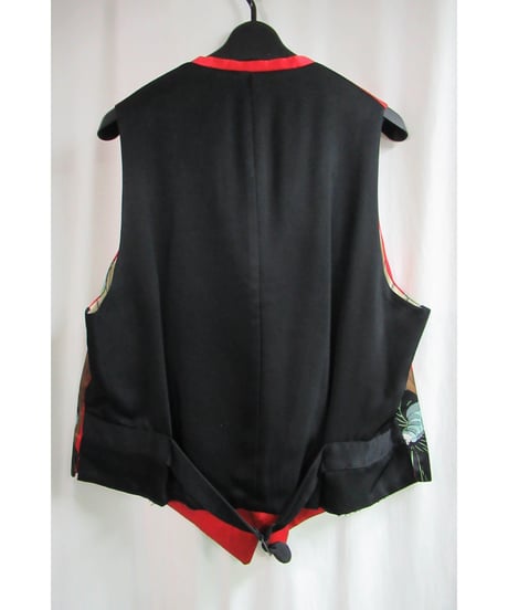 激レア 95aw yohji yamamoto pour homme vintage オリジナル 鹿鳴館 プリントベスト HE-V12-822