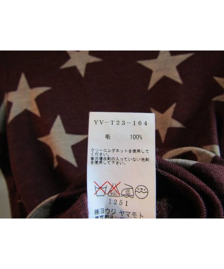Y's yohji yamamoto 星プリントカットソー YV-T23-164