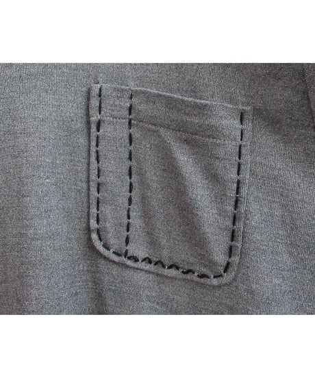 Y's for men yohji yamamoto グレー ステッチデザインカットソー MI-T21-141