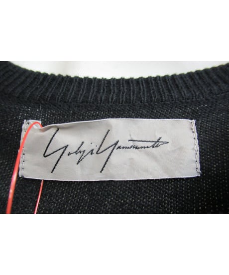 09ss 新品 yohji yamamoto femme 変形デザイン片袖ロングニット FV-K12-094