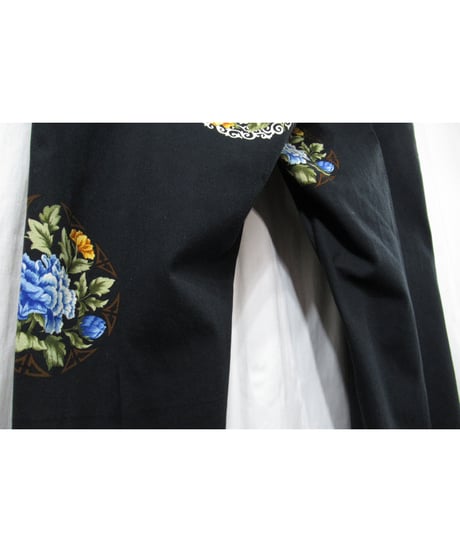 96ss yohji yamamoto pour homme vintage 花と少年期 プリントデザイン ワイドパンツ（HF-P01）