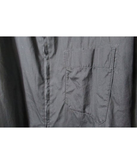 20ss yohji yamamoto pour homme スタンドカラー ダブルファスナーデザイン ロングブラウス（HN-B05-001）