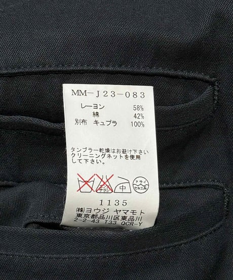 Y's yohji yamamoto フーテッドジャケット（MM-J23-083）