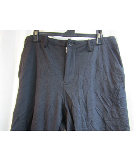 Y's yohji yamamoto シワ加工ワイドくるぶし丈パンツ YC-T20-984