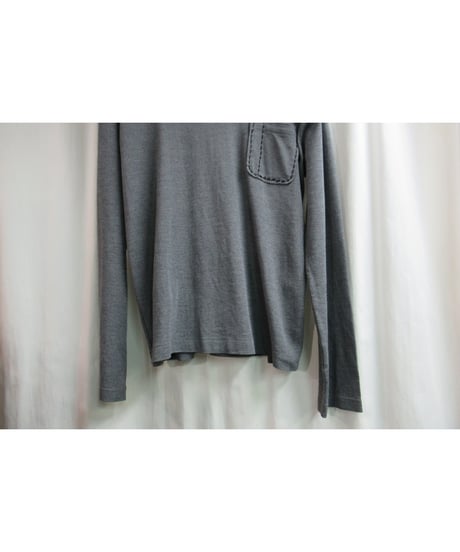 Y's for men yohji yamamoto グレー ステッチデザインカットソー MI-T21-141