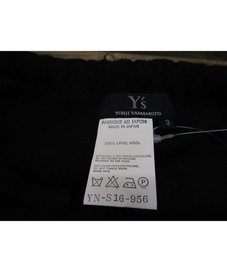 Y's yohji yamamoto 巻きスカート風デザインロングスカート YN-S16-956