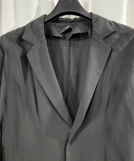 Y’s yohji yamamoto 黒 アシンメトリースナップ釦 デザインジャケット (YD-J09-201)