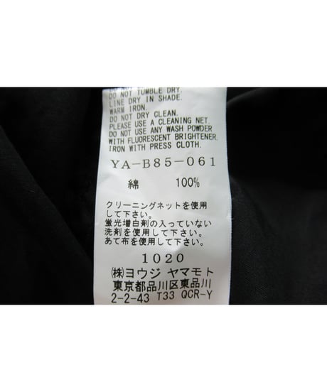 Y's BANG ON! yohji yamamoto ボタンデザイン スタンドカラーブラウス（YA-B85-061）