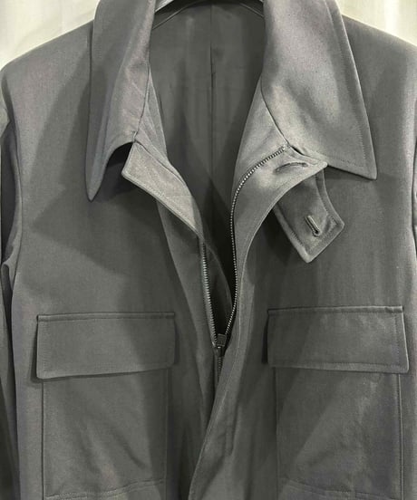2022AW yohji yamamoto pour homme フロントジッパーロングコート（HE-C25-100）