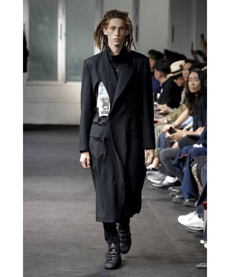 未使用 19ss yohji yamamoto pour homme カッティングデザインロングジャケット HH-J14-100