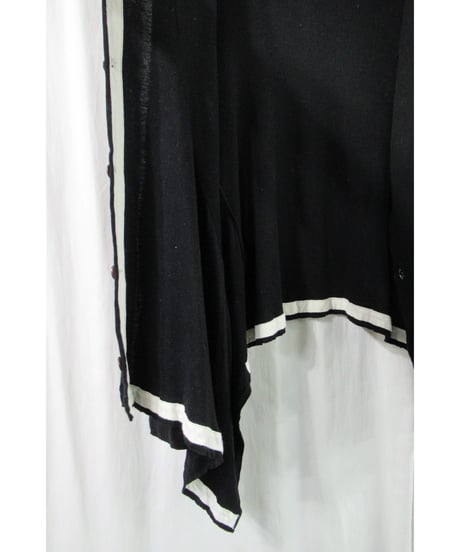 Y's yohji yamamoto アシメトリーデザイン カットソーカーディガン YE-T72-060