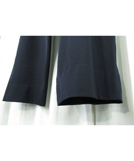 1996SS yohji yamamoto pour homme vintage ウエスト紐 紺 ワイドテーパードパンツ（HF-P08-112）
