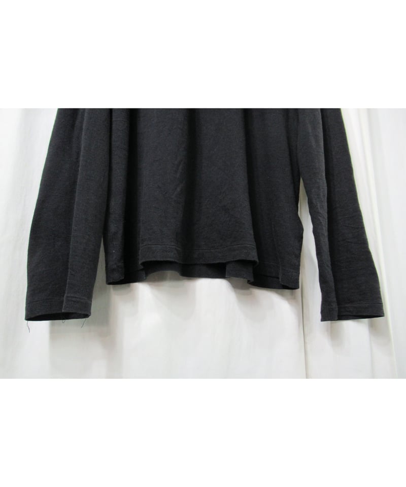 14aw Yohji yamamoto POUR HOMME 点字 14aw yohji yamamoto pour homme 点字ロゴプリント カットソー（H