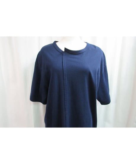 camphor tree 紺 襟切替えデザインTシャツ