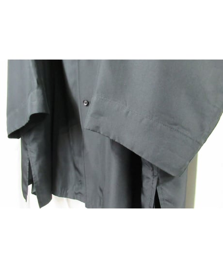18ss yohji yamamoto pour homme サイトウ ユウスケ YUSUKE SAITOH モダンガールプリント シルク ロングブラウス（HW-B95-424）
