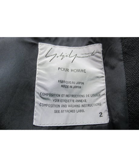 05aw yohji yamamoto pour homme デザインロングコート（HN-C10-104）