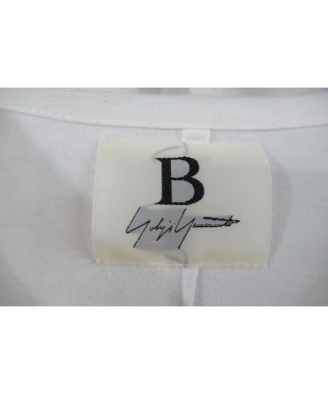 20aw B yohji yamamoto +noir 白 【Y】 プリントカットソー NR-T61-077