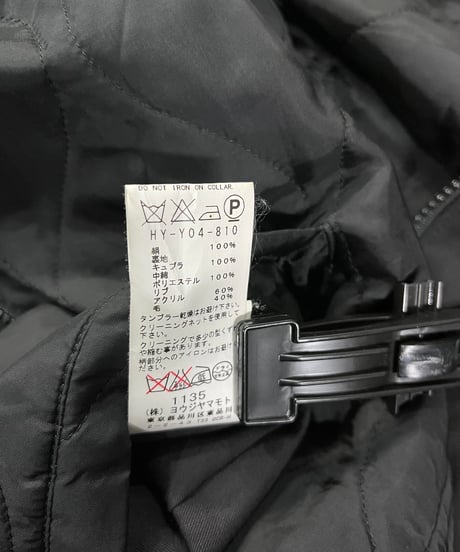 2015AW yohji yamamoto pour homme シルク リバーシブルブルゾン（HY-Y04-810）
