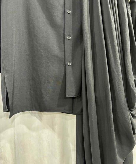 2020AW yohji yamamoto pour homme ギャバ ドレープシャツ（HR-B98-880）