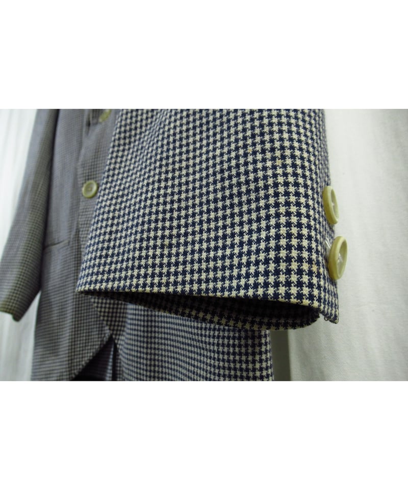 千鳥柄燕尾ジャケット 80's yohji yamamoto pour homme vintage 千鳥格子 燕尾デ