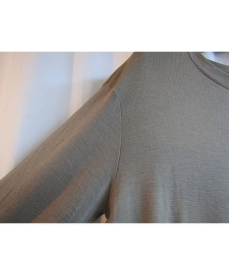 02aw yohji yamamoto pour homme カーキ シンプルニットカットソー HM-T05-933