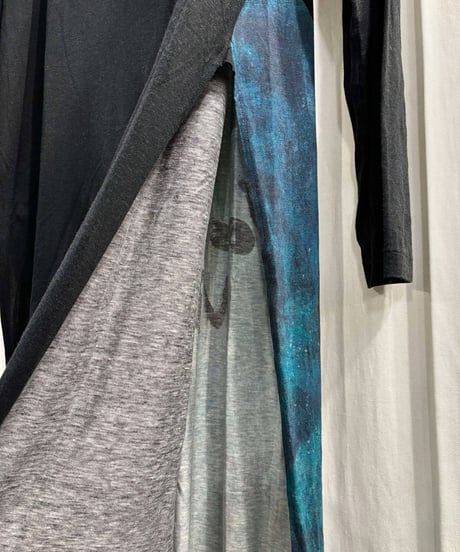 2020SS BLACK Scandal yohji yamamoto バックプリントロングカットソー（HN-T40-275）