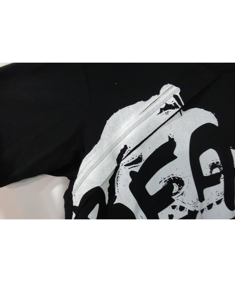 19aw B yohji yamamoto 半袖 断ち切りデザインプリントカットソー NC-T67-082