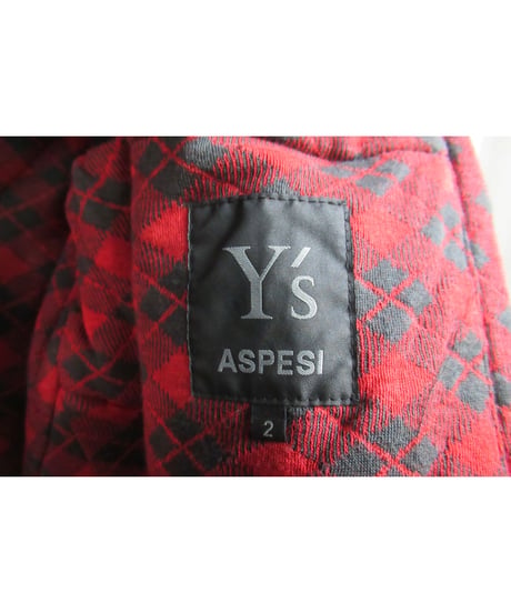 美品 Y's × ASPESI yohji yamamoto ベスト離脱可 シワ加工ジャケット（MX-J90-910）