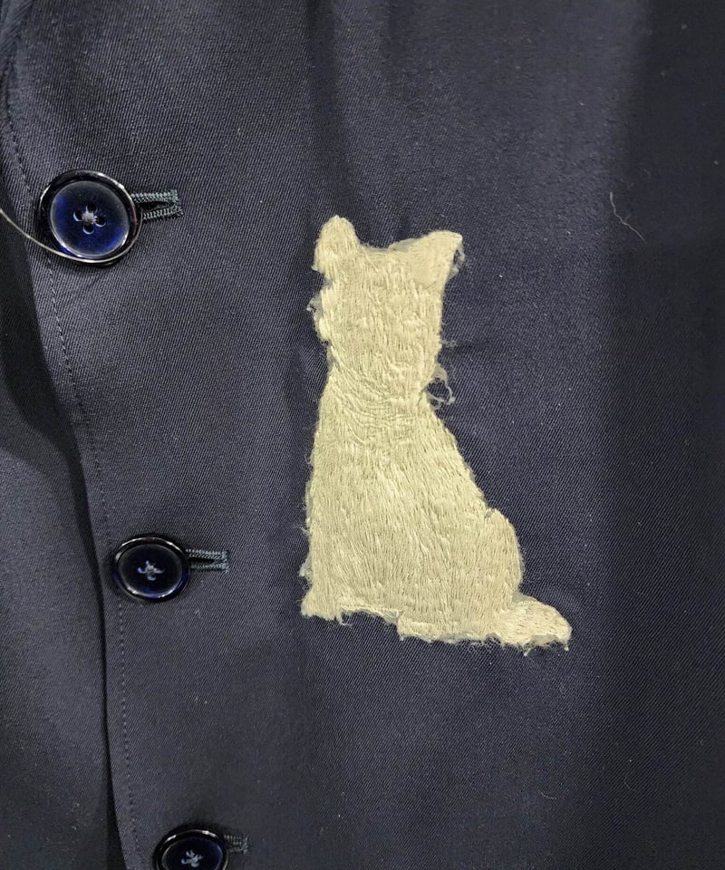 美品Y's(ワイズ)ヨウジヤマモト　ドット　ジャケット2 GABARDINE W-DOUBLE BODY PEAKED JKA(S Black): Vintage｜THE